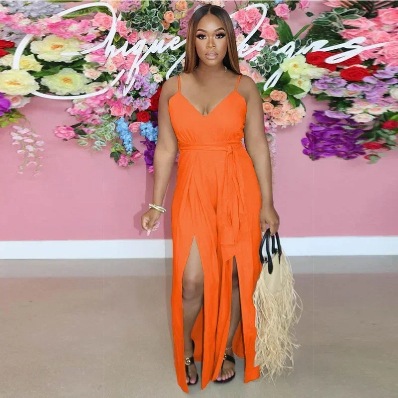 GUWU Spaghetti Strap High Split Straight Jumpsuit Loose Wide Leg Women Playsuit Elegant One Piece Overalls Casual Streetwear
GUWU Spaghetti Strap High Split Straight Jumpsuit Loose Wide Leg Women Playsuit Elegant One Piece Overalls Casual Streetwear