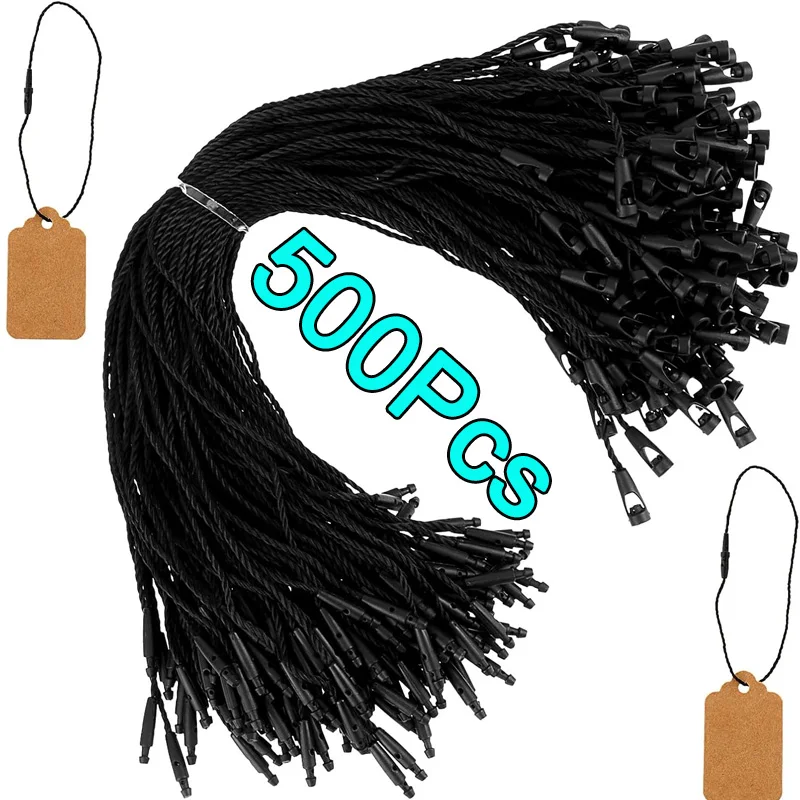 500 Pcs Hang Tag Strings Black White Gold Price Tag Strings Nylon Snap Lock Pin Loop Fasteners Hook Ties Price Tag Hanging Rope
500 Pcs Hang Tag Strings Black White Gold Price Tag Strings Nylon Snap Lock Pin Loop Fasteners Hook Ties Price Tag Hanging Rope