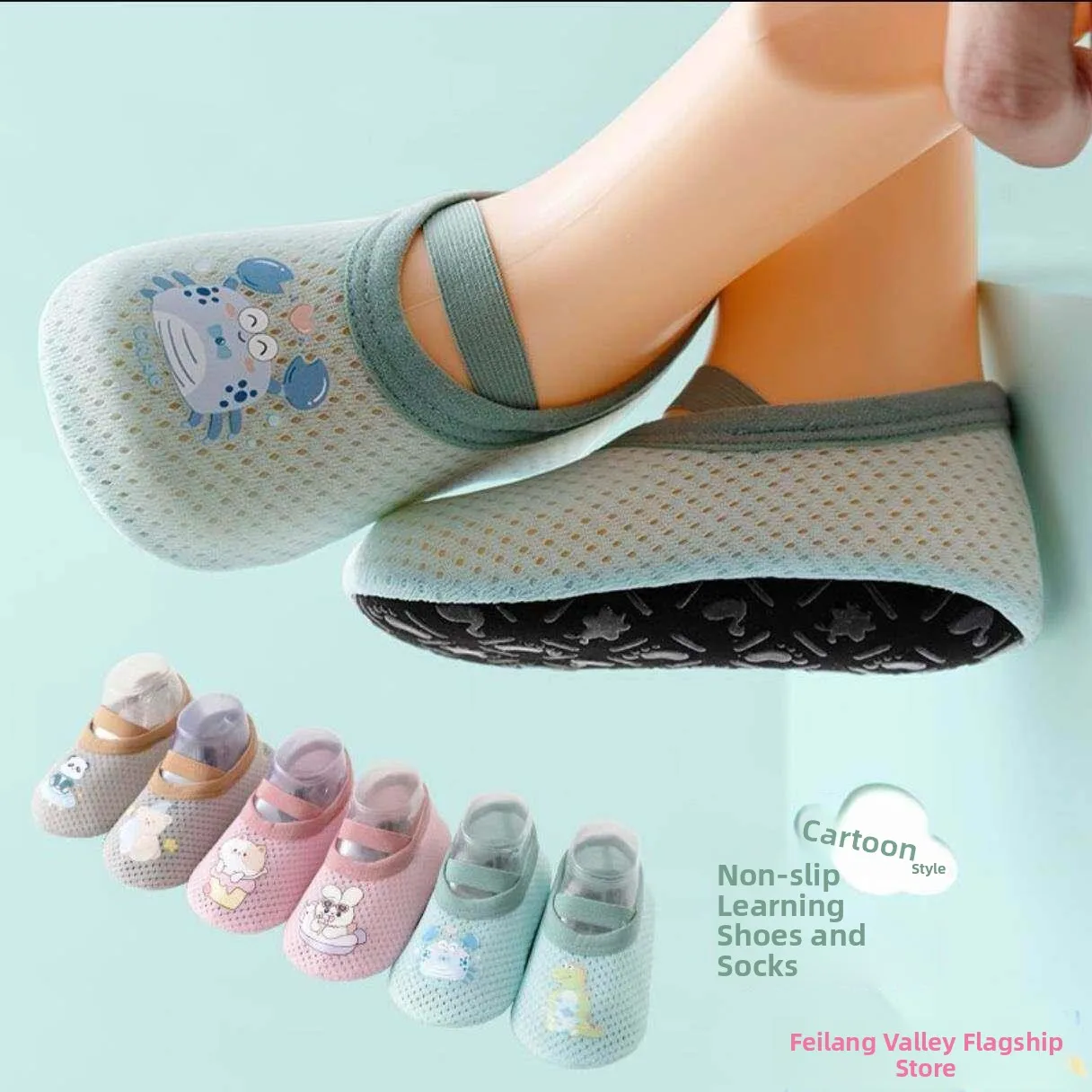 Baby Summer Thin Home Indoor Anti-slip Cool Walking Shoes Early Education Socks Fly Blue Valley Thickened All Terrain Unisex
Baby Summer Thin Home Indoor Anti-slip Cool Walking Shoes Early Education Socks Fly Blue Valley Thickened All Terrain Unisex