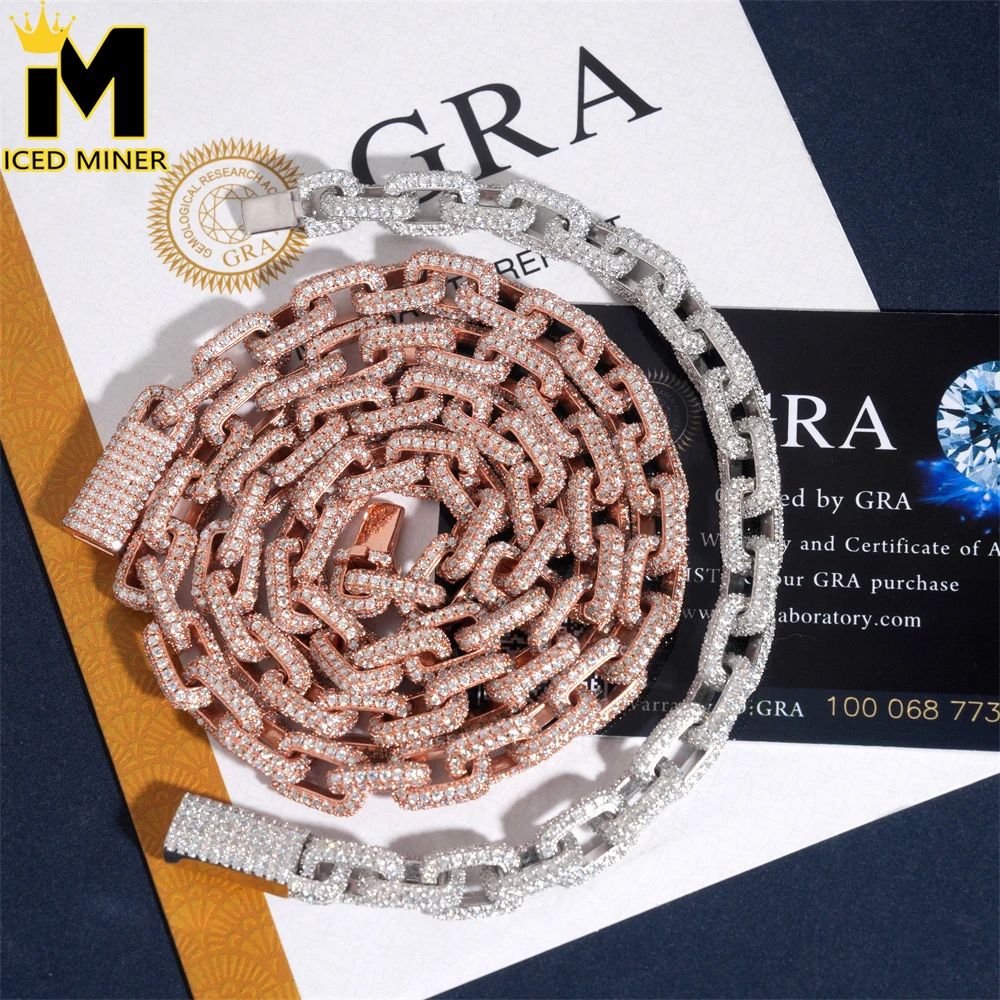 8.2mm Moissanite Loop Buckle Chain S925 For Women Men Iced Out Chain Hip Hop Jewelry Pass Diamonds Tester With GRA Free Shipping
8.2mm Moissanite Loop Buckle Chain S925 For Women Men Iced Out Chain Hip Hop Jewelry Pass Diamonds Tester With GRA Free Shipping
