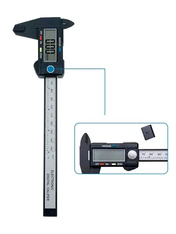 150Mm 100Mm Elektronische Digitale Remklauw Koolstofvezel Wijzerplaat Nonius Remklauw Micrometer Meetinstrument Digitale Liniaal