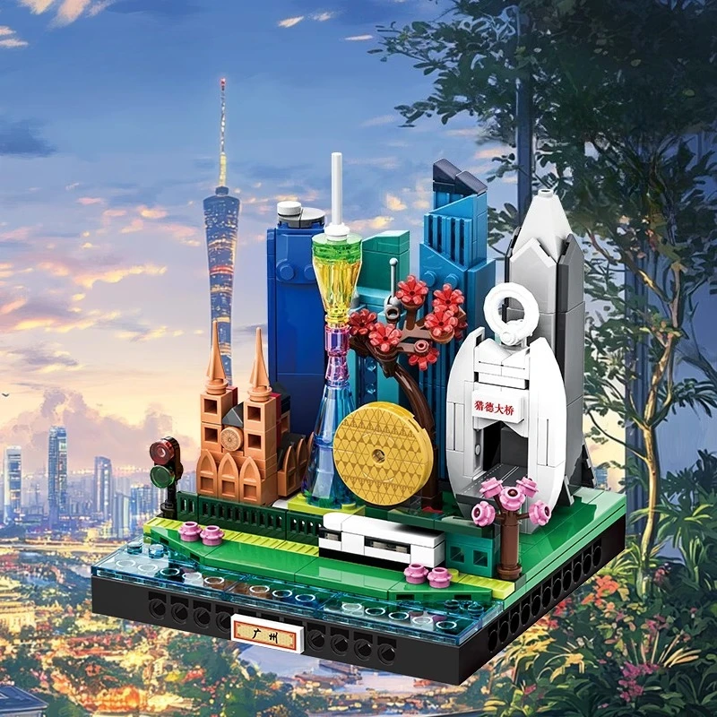 SEMBO Guangzhou City Micro-view Building Blocks Creative Hand-assembled Street View Building Model Desktop Ornaments Trendy Toys
SEMBO Guangzhou City Micro-view Building Blocks Creative Hand-assembled Street View Building Model Desktop Ornaments Trendy Toys