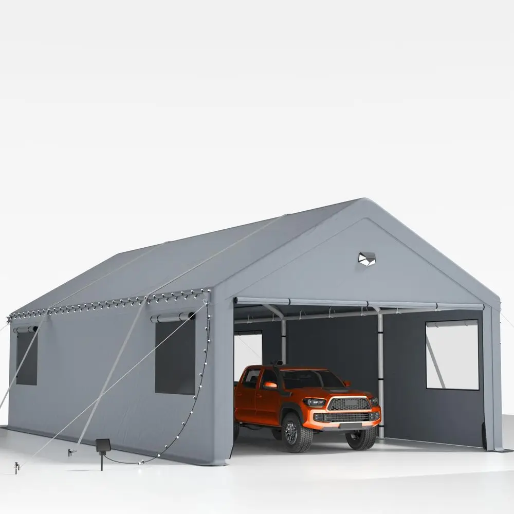 Duty Carport Canopy 13x25FT,Extra Large Portable Car Tent Garage with Rollup Windows and AllSeason Tarp Cover,Removable Roofamp
Duty Carport Canopy 13x25FT,Extra Large Portable Car Tent Garage with Rollup Windows and AllSeason Tarp Cover,Removable Roofamp