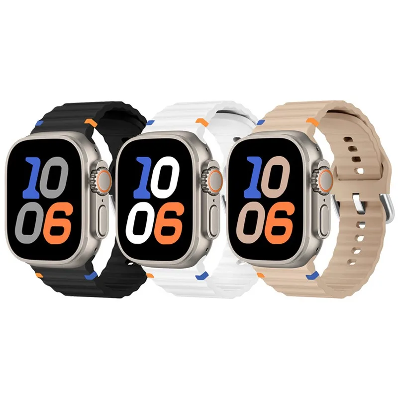 Soft Silicone Strap for Apple Watch 49mm 44mm 42mm 41mm 45mm 40mm Sports Bracelet for iWatch Ultra 2/1 Series 9 8 7 6 5 Se Band
Soft Silicone Strap for Apple Watch 49mm 44mm 42mm 41mm 45mm 40mm Sports Bracelet for iWatch Ultra 2/1 Series 9 8 7 6 5 Se Band