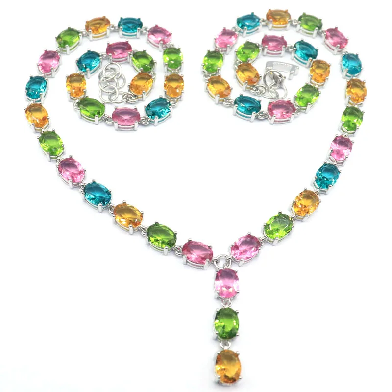 32g 925 Solid Sterling Silver Necklace Customized Multi Color Golden Citrine Green Peridot London Blue Topaz Length Size 18in
32g 925 Solid Sterling Silver Necklace Customized Multi Color Golden Citrine Green Peridot London Blue Topaz Length Size 18in