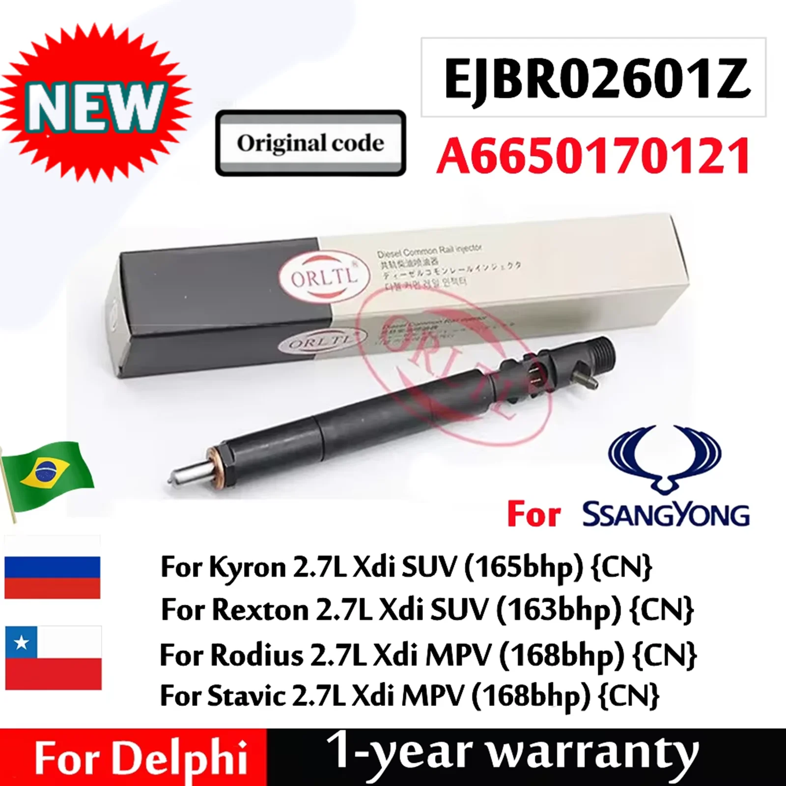 EJBR02601Z EJBR04701D Diesel EJBR03401D EJBR04501D Injector Nozzle EJBR04601D EJBR04401D for SSANGYONG Actyon Rexton Euro 3 / 4
EJBR02601Z EJBR04701D Diesel EJBR03401D EJBR04501D Injector Nozzle EJBR04601D EJBR04401D for SSANGYONG Actyon Rexton Euro 3 / 4
