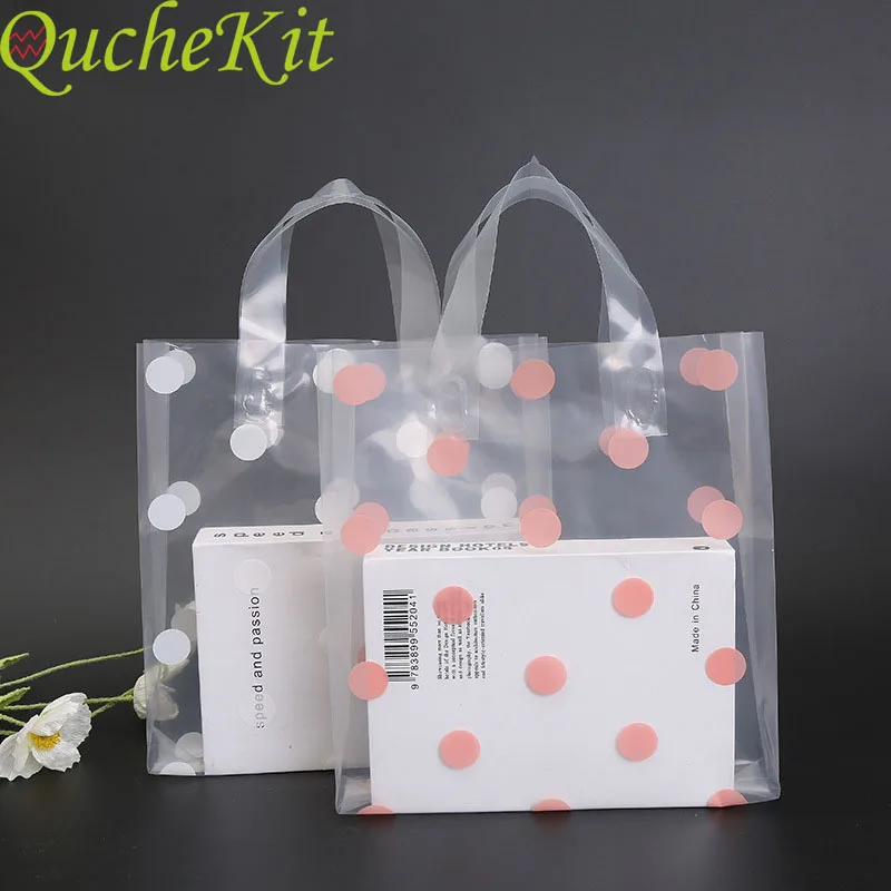 50pcs Pink Dots Plastic Gift Bags Transparent Packaging Shopping Bag for Business Jewelry Cosmetic Cake Baking Wrapper Party Fav
50pcs Pink Dots Plastic Gift Bags Transparent Packaging Shopping Bag for Business Jewelry Cosmetic Cake Baking Wrapper Party Fav