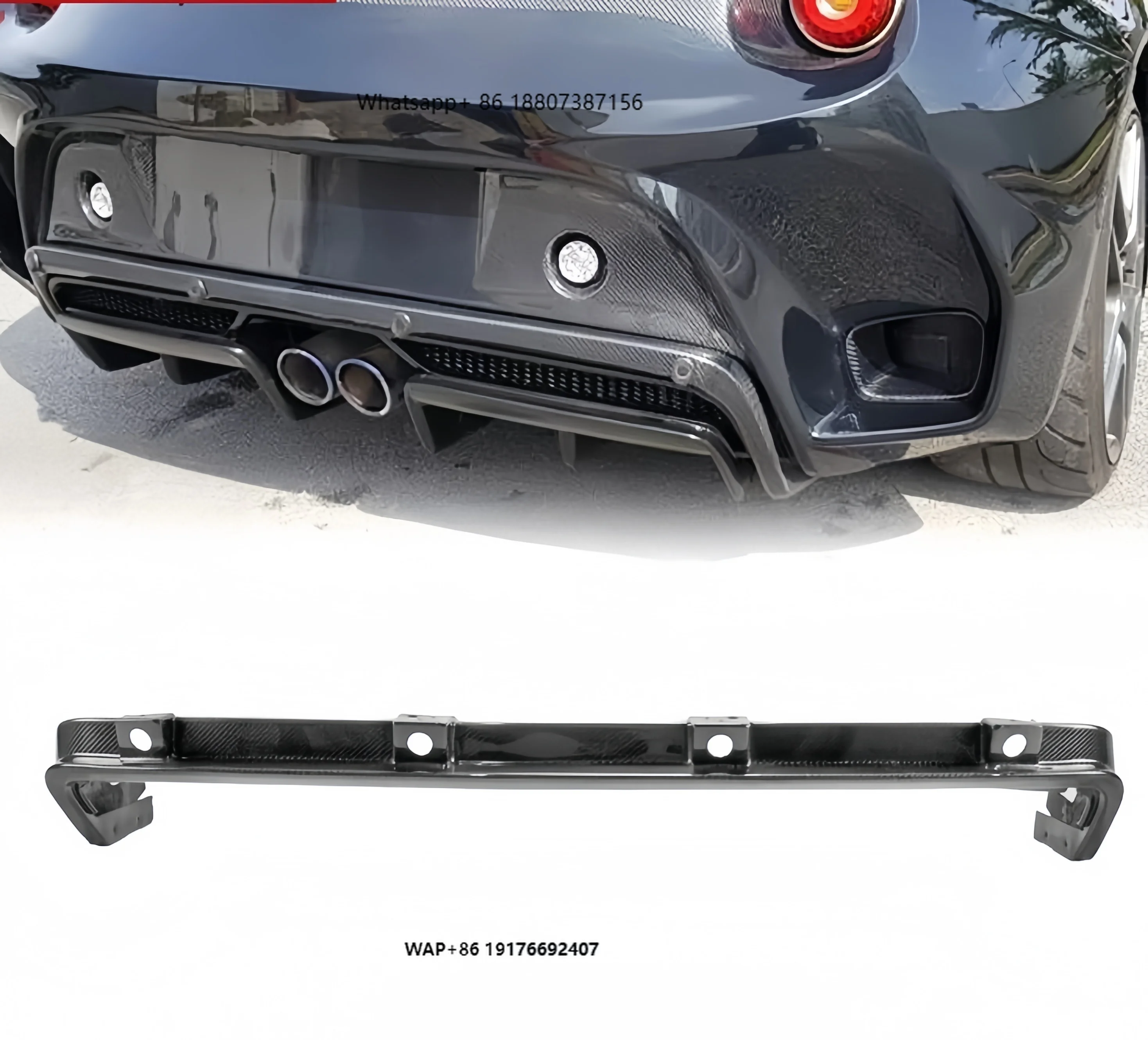 Applicable to Lotus Evora GT430 Carbon Fiber Mod Rear Mid-lip radar Spoiler on the Rear Bumper
Applicable to Lotus Evora GT430 Carbon Fiber Mod Rear Mid-lip radar Spoiler on the Rear Bumper