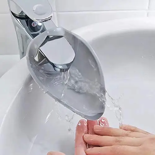 Faucet Extender for Kids - Sink Handle Extender Makes Hand Washing Fun and Easy for Toddlers, Baby Bathroom Helper (Grey)
Faucet Extender for Kids - Sink Handle Extender Makes Hand Washing Fun and Easy for Toddlers, Baby Bathroom Helper (Grey)