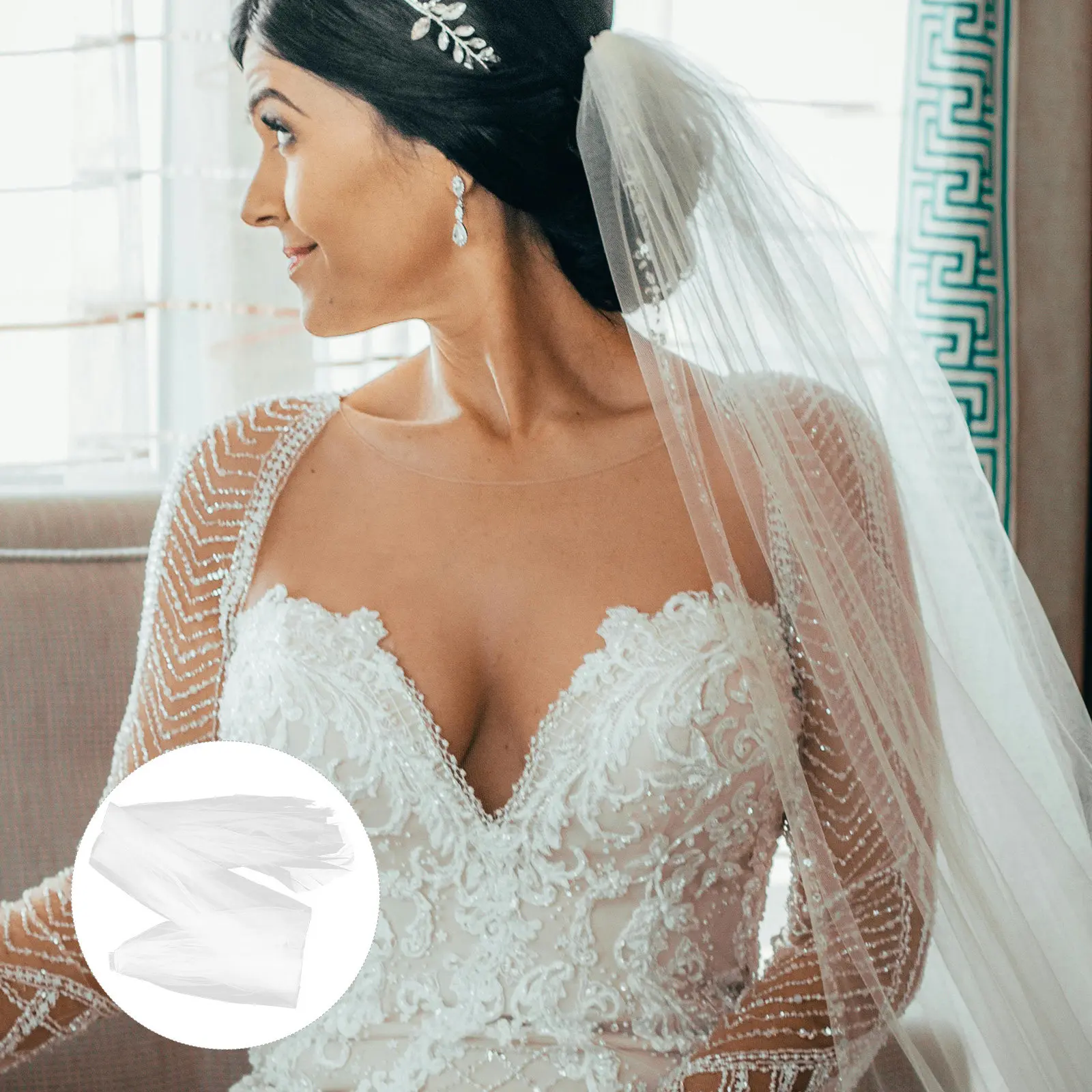 Floor Length Double Layer Ivory Tulle Bridal Veil Long Wedding Veil for Bride Cathedral Ceremony Hair Comb Easy Secure Fit
Floor Length Double Layer Ivory Tulle Bridal Veil Long Wedding Veil for Bride Cathedral Ceremony Hair Comb Easy Secure Fit