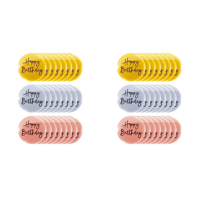【THANKSGIVING DAY】48Pcs Acrylic Cake Toppers Happy Birthday Mirror Cake Disc Mini Round Engraved Cupcake Topper For DIY Cupcake
【THANKSGIVING DAY】48Pcs Acrylic Cake Toppers Happy Birthday Mirror Cake Disc Mini Round Engraved Cupcake Topper For DIY Cupcake