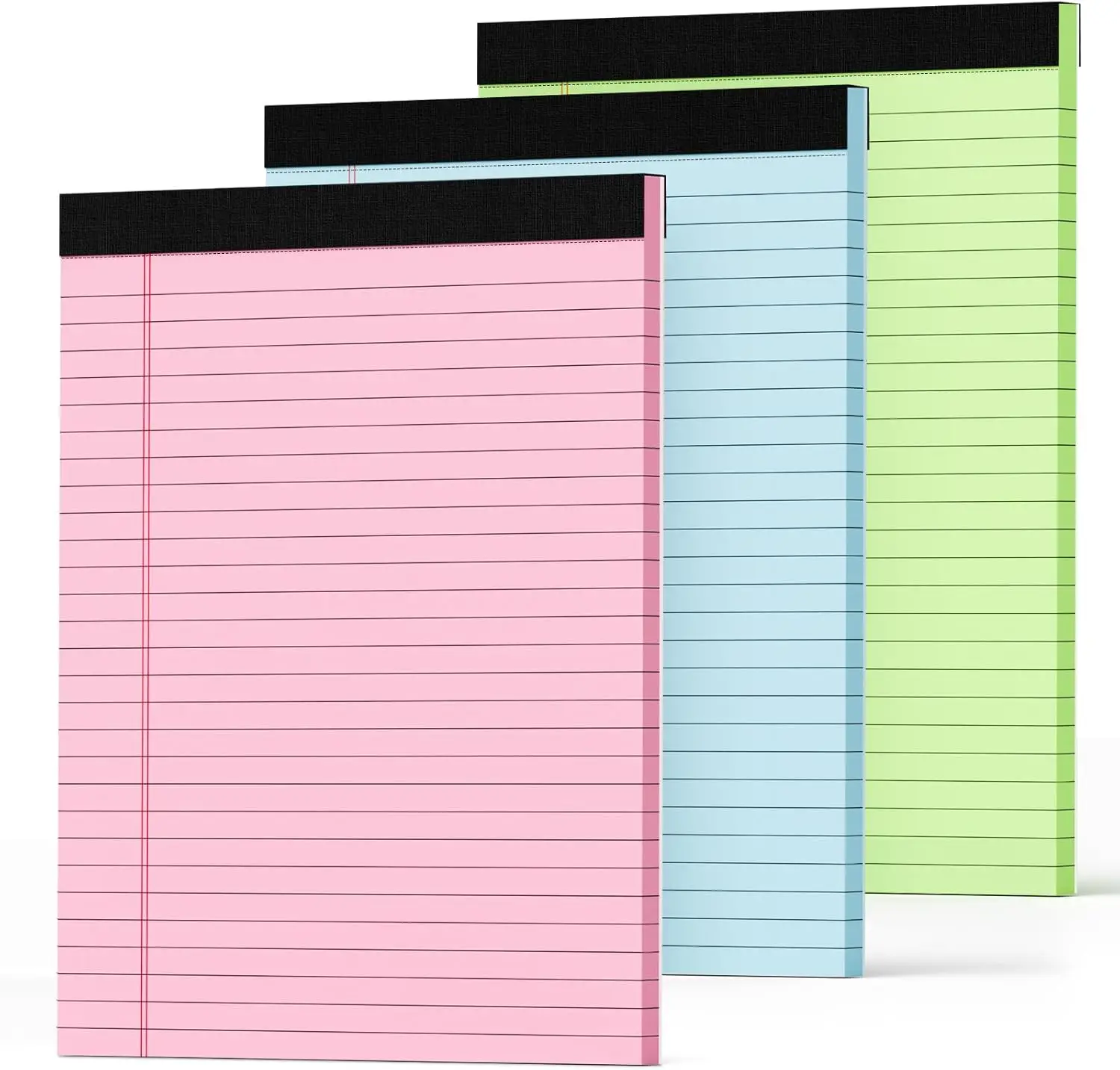 Colored Legal Pads 8.5x11 with Perforated Sheets for Home Office, 3 Pack Pink Notepads 30 Sheets Each
Colored Legal Pads 8.5x11 with Perforated Sheets for Home Office, 3 Pack Pink Notepads 30 Sheets Each