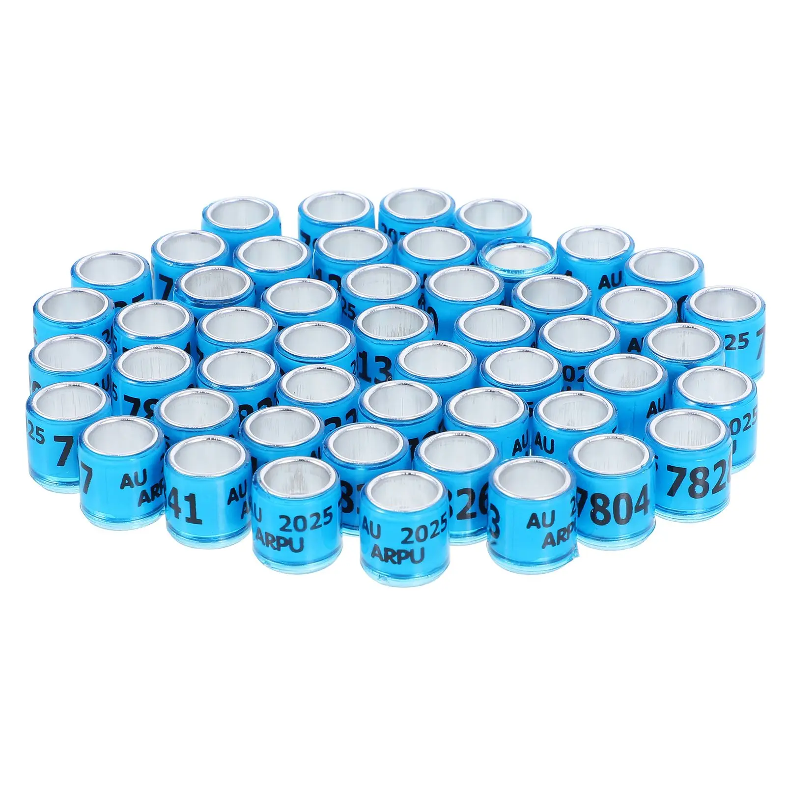 50PCS Pigeon Foot Rings Aluminum Tags Marker Bands Leg Rings for Feet Birds Reliable Material Bulk Purchase Racing
50PCS Pigeon Foot Rings Aluminum Tags Marker Bands Leg Rings for Feet Birds Reliable Material Bulk Purchase Racing