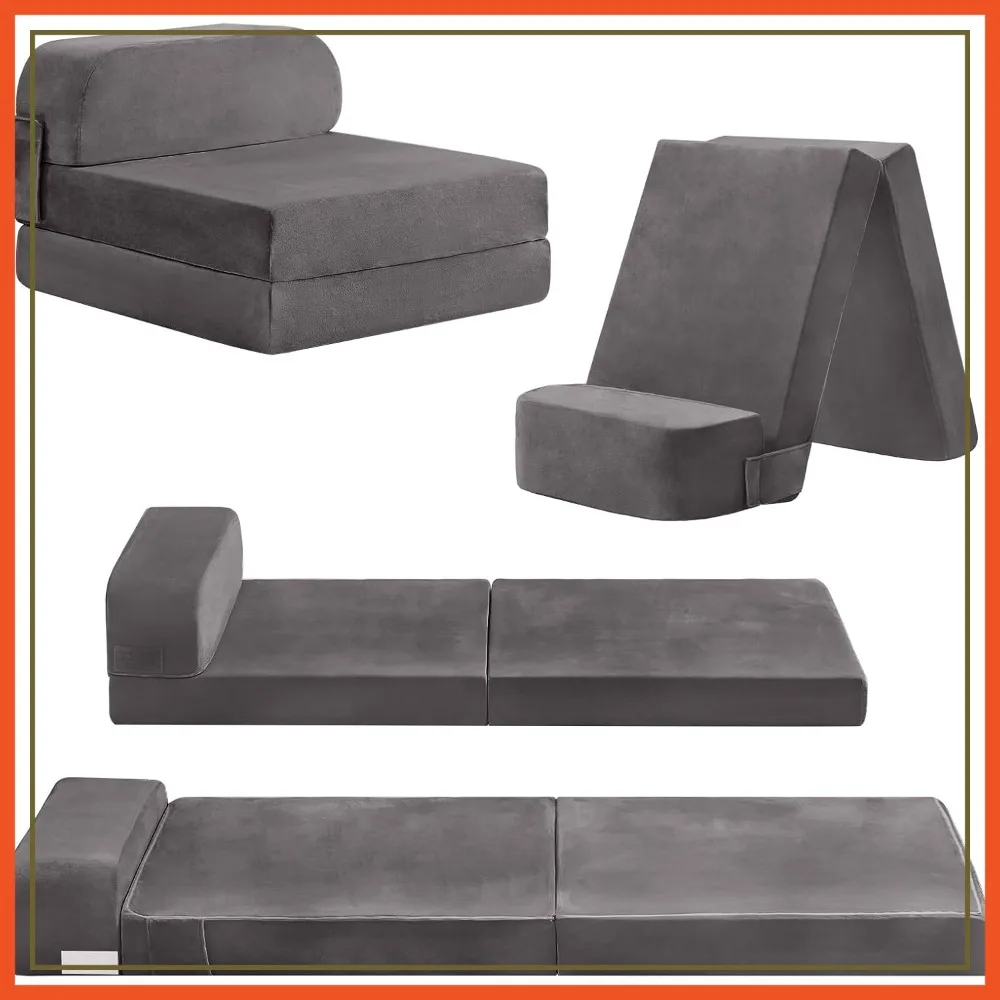 Fold Out Sofa Bed for Kids, Toddler Couch Bed with Removable Cover, Futon Sleeper Chair, Living Room Guest Room Grey
Fold Out Sofa Bed for Kids, Toddler Couch Bed with Removable Cover, Futon Sleeper Chair, Living Room Guest Room Grey