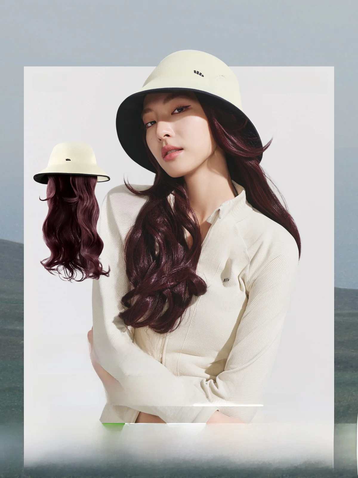 Banana Leaf Women's Full Head Wig Hat Pink Purple Highlighted Black Long Straight Brown Big Wave Fishing Cap
Banana Leaf Women's Full Head Wig Hat Pink Purple Highlighted Black Long Straight Brown Big Wave Fishing Cap
