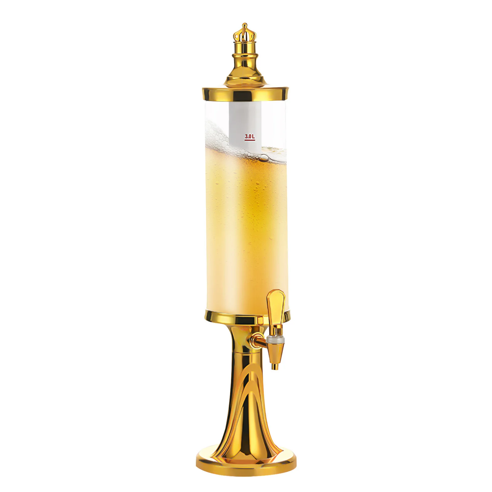 3L Tower Beer Dispenser Drink Beverage Ice Tube Tap Bar Party LED LampIce Column
3L Tower Beer Dispenser Drink Beverage Ice Tube Tap Bar Party LED LampIce Column