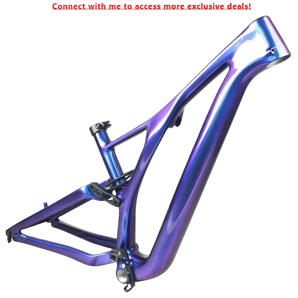 Airwolf 29ER Carbon Suspension MTB Frame BSA Mountain Frame Travel 142Mm Chameleon XC Frame
Airwolf 29ER Carbon Suspension MTB Frame BSA Mountain Frame Travel 142Mm Chameleon XC Frame