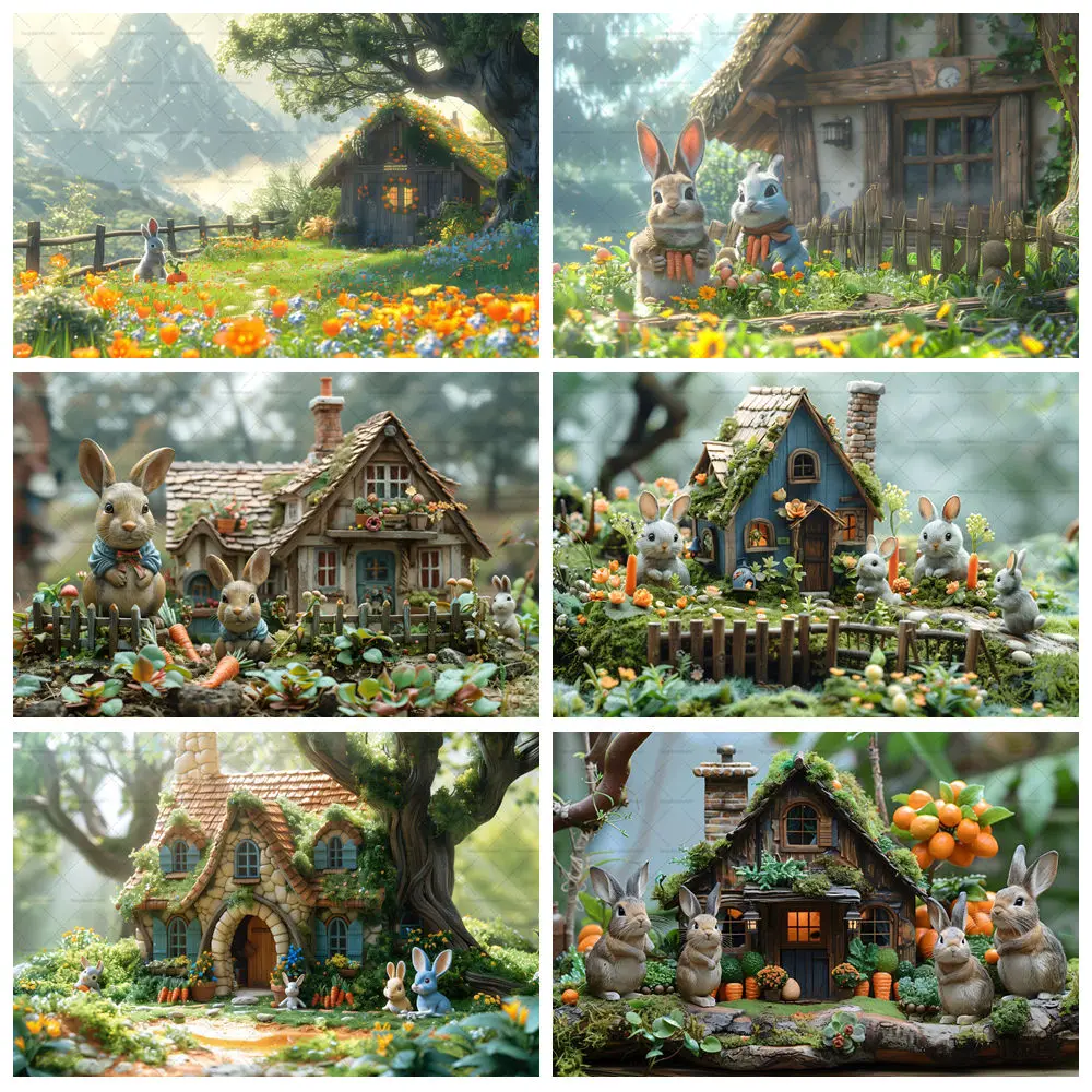 Spring Easter Background Photography Cartoon Rabbit Carrot Manor Log Cabin Backdrop Decor Kids Birthday Cake Smash Photo Studio
Spring Easter Background Photography Cartoon Rabbit Carrot Manor Log Cabin Backdrop Decor Kids Birthday Cake Smash Photo Studio