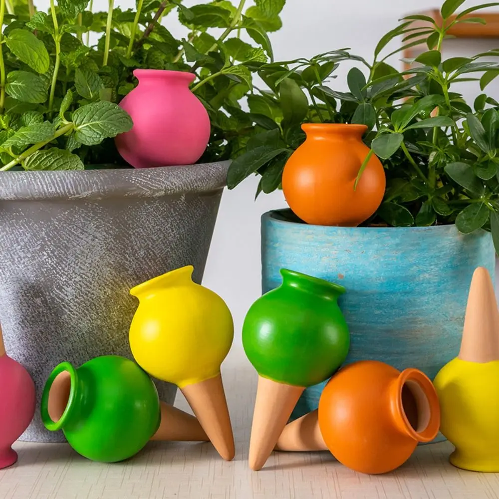 4pcs Ceramic Wine Bottle Mouth Water Dispenser Small Self Watering Watering Controller Automatic Colorful Watering Stakes
4pcs Ceramic Wine Bottle Mouth Water Dispenser Small Self Watering Watering Controller Automatic Colorful Watering Stakes