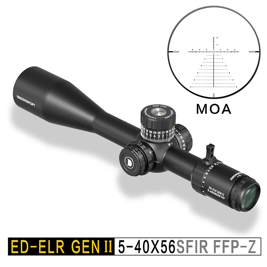 DISCOVERYOPT ED-ELR GEN2 5-40X56SFIR FFP MOA Tactical Shockproof Sight First Focal Plane HD Illuminated Scope Optical Hunting Sc
DISCOVERYOPT ED-ELR GEN2 5-40X56SFIR FFP MOA Tactical Shockproof Sight First Focal Plane HD Illuminated Scope Optical Hunting Sc