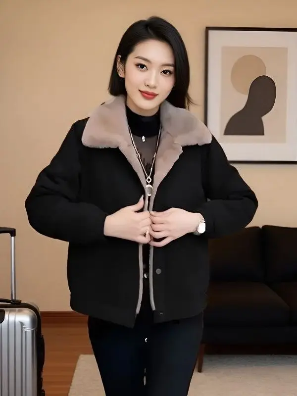 Модная осенне-зимняя женская куртка 2025 года: новая свободная утепленная хлопковая бейсбольная куртка-бомбер для тепла
Модная осенне-зимняя женская куртка 2025 года: новая свободная утепленная хлопковая бейсбольная куртка-бомбер для тепла