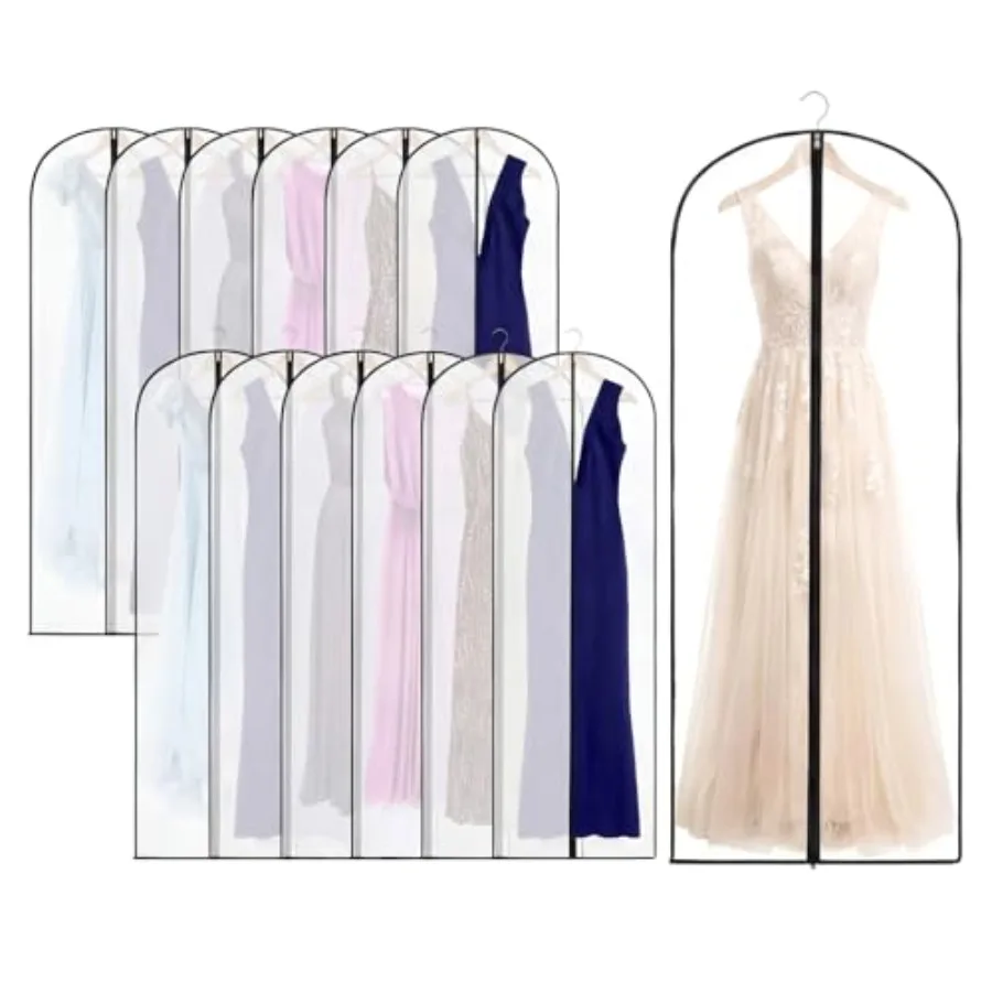 Pcs Garment Bags Bulk Hanging Clothes Storage Covers for Closet Organization Dustproof Transparent Dress Suit Bag Set for Weddi
Pcs Garment Bags Bulk Hanging Clothes Storage Covers for Closet Organization Dustproof Transparent Dress Suit Bag Set for Weddi