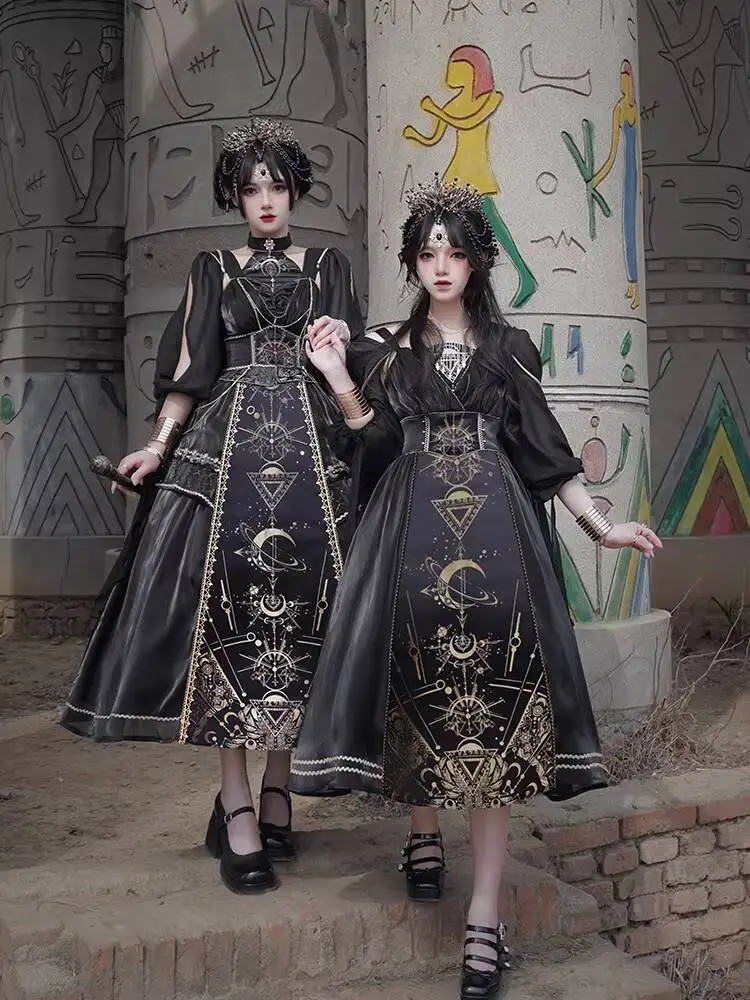Новое платье JSK в стиле Dark Lolita «Кошмар Хора» для косплея на Хэллоуин, серия Foreign Land Lo
Новое платье JSK в стиле Dark Lolita «Кошмар Хора» для косплея на Хэллоуин, серия Foreign Land Lo