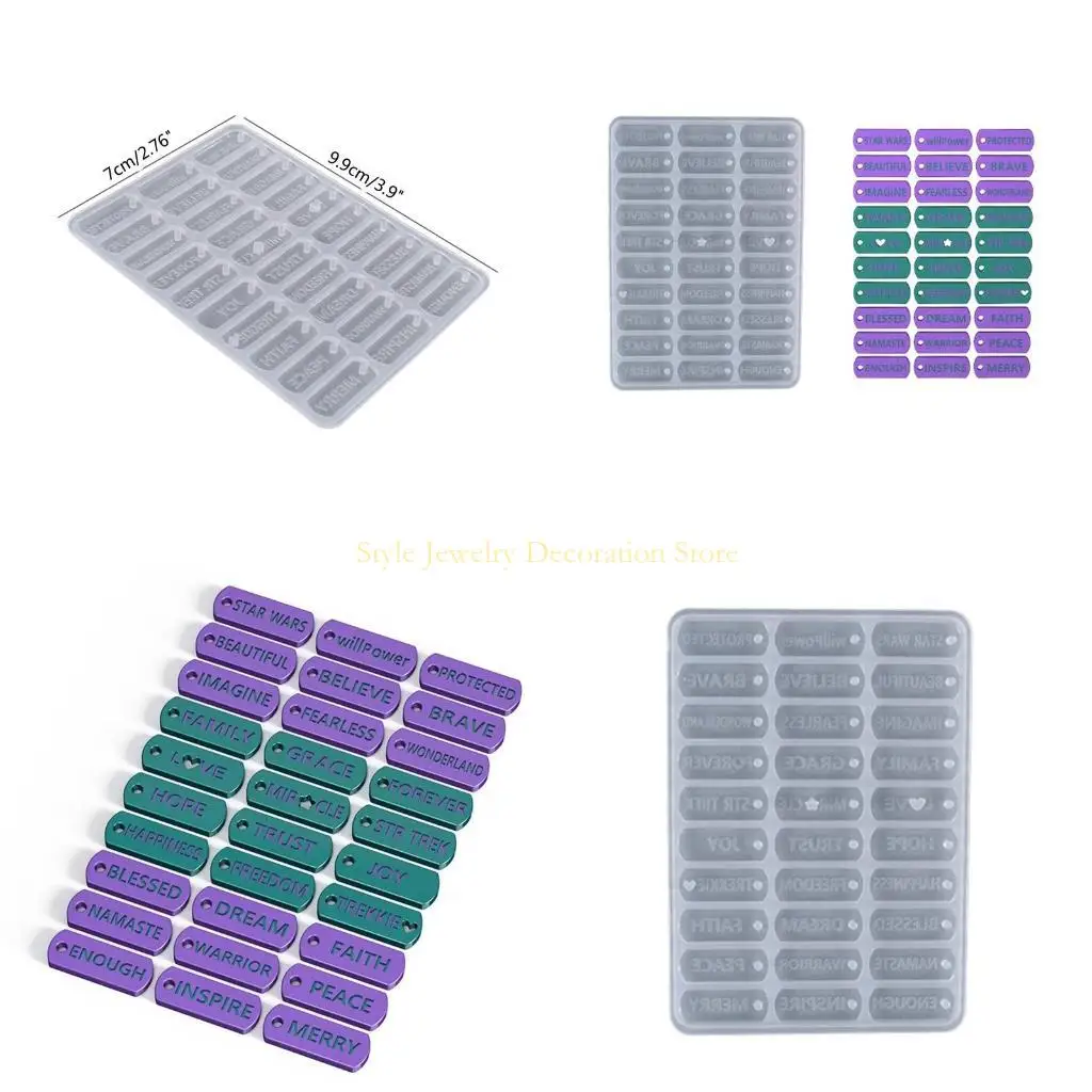 D46E Слова Смола Мотивационные чары подвесная силиконовая плесень, вдохновляющая буква для браслета для ожерелья DIY
D46E Слова Смола Мотивационные чары подвесная силиконовая плесень, вдохновляющая буква для браслета для ожерелья DIY