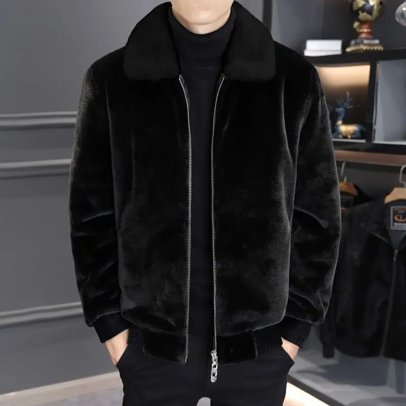 2023 Winter Men's New Fashion Faux Fur Warm Coats Male Imitation Mink Fur Jackets Men Turn-down Collar Casual Outerwear D319
2023 Winter Men's New Fashion Faux Fur Warm Coats Male Imitation Mink Fur Jackets Men Turn-down Collar Casual Outerwear D319