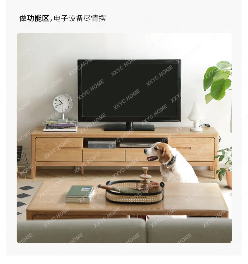 SSls 04Solid wood TV cabinet Modern simple low living room log locker
SSls 04Solid wood TV cabinet Modern simple low living room log locker