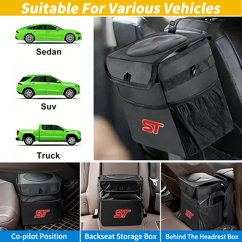 Oxford Cloth Waterproof Trash Can For Ford ST Mustang Explorer F150 Focus Fiesta Kuga Storage and organization
Oxford Cloth Waterproof Trash Can For Ford ST Mustang Explorer F150 Focus Fiesta Kuga Storage and organization