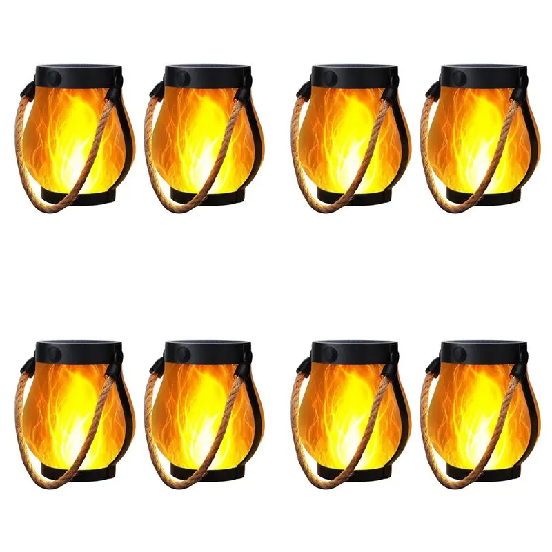 AA05 8X Solar Lanterns Lights Flickering Flame Garden Lights With Dual Charging USB & Solar Waterproof Hanging Lantern
AA05 8X Solar Lanterns Lights Flickering Flame Garden Lights With Dual Charging USB & Solar Waterproof Hanging Lantern