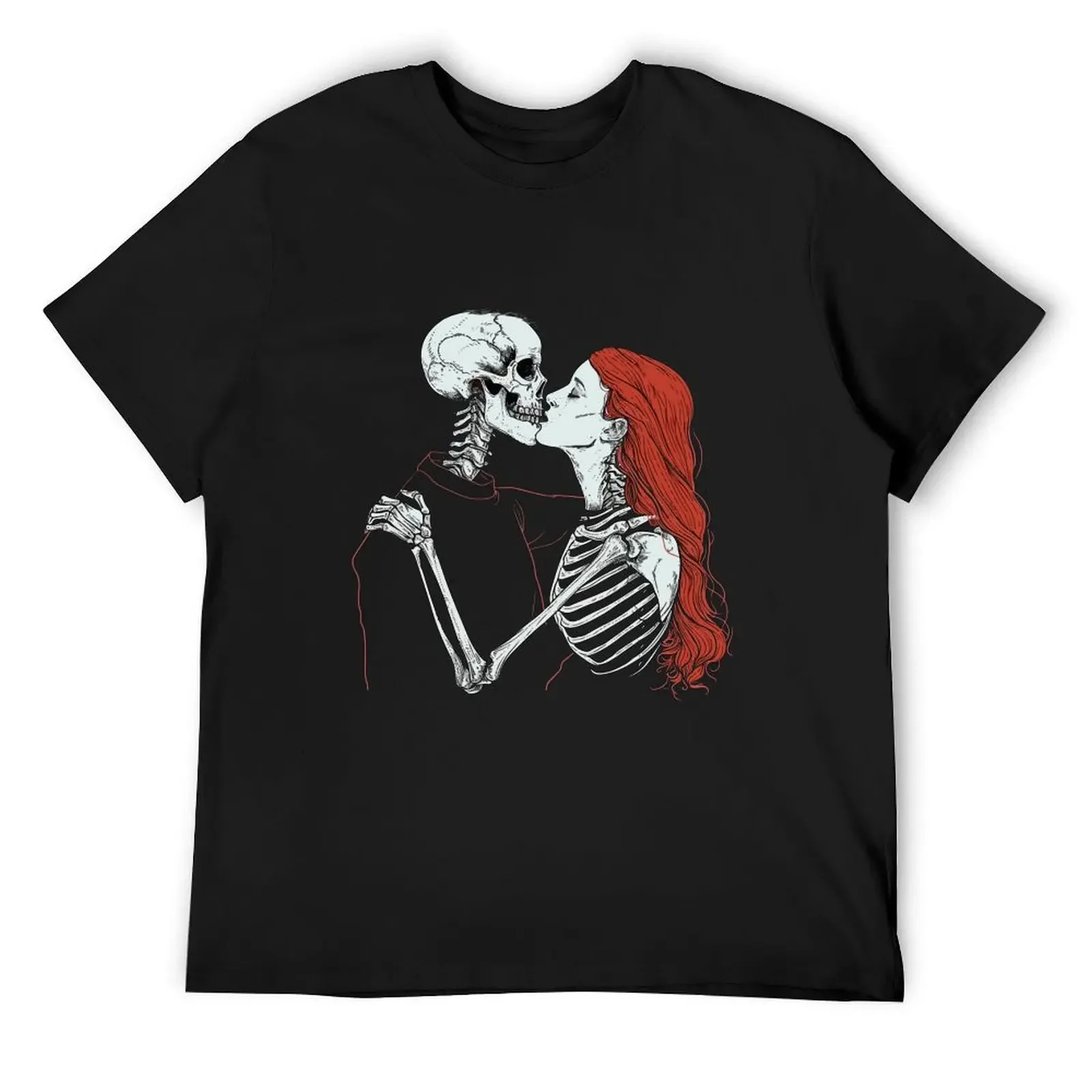 Skeleton Kiss Romantic Red-Haired Couple in Embrace Valentines Day T-Shirt plus sizes Funny t-shirts baggy shirts men clothing
Skeleton Kiss Romantic Red-Haired Couple in Embrace Valentines Day T-Shirt plus sizes Funny t-shirts baggy shirts men clothing
