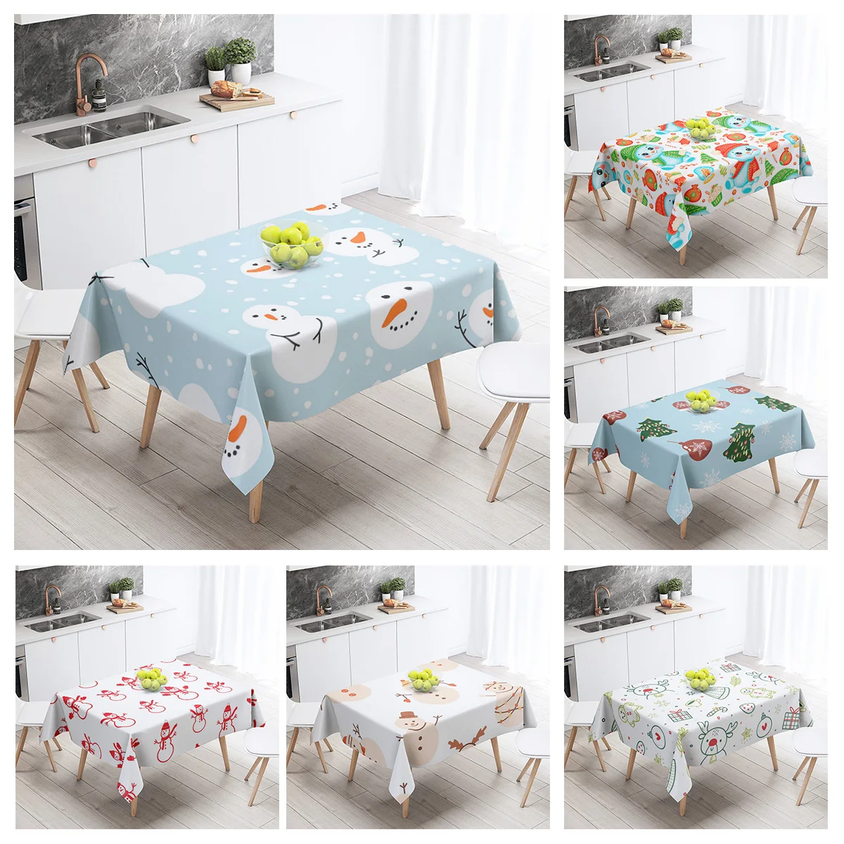 Home tablecloths dining decoration and rectangular table accessories waterproof cloth Anti-stain restaurant Merry Christmas
Home tablecloths dining decoration and rectangular table accessories waterproof cloth Anti-stain restaurant Merry Christmas