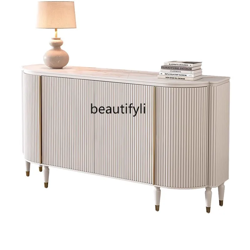 Light luxury dining side cabinet Modern simple solid wood porch Living room entry Italian semi-round storage cabinet
Light luxury dining side cabinet Modern simple solid wood porch Living room entry Italian semi-round storage cabinet