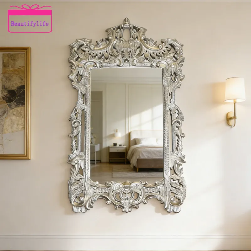 YL European luxury high-end bathroom mirror French retro wall decorative mirror, home vanity mirror
YL European luxury high-end bathroom mirror French retro wall decorative mirror, home vanity mirror