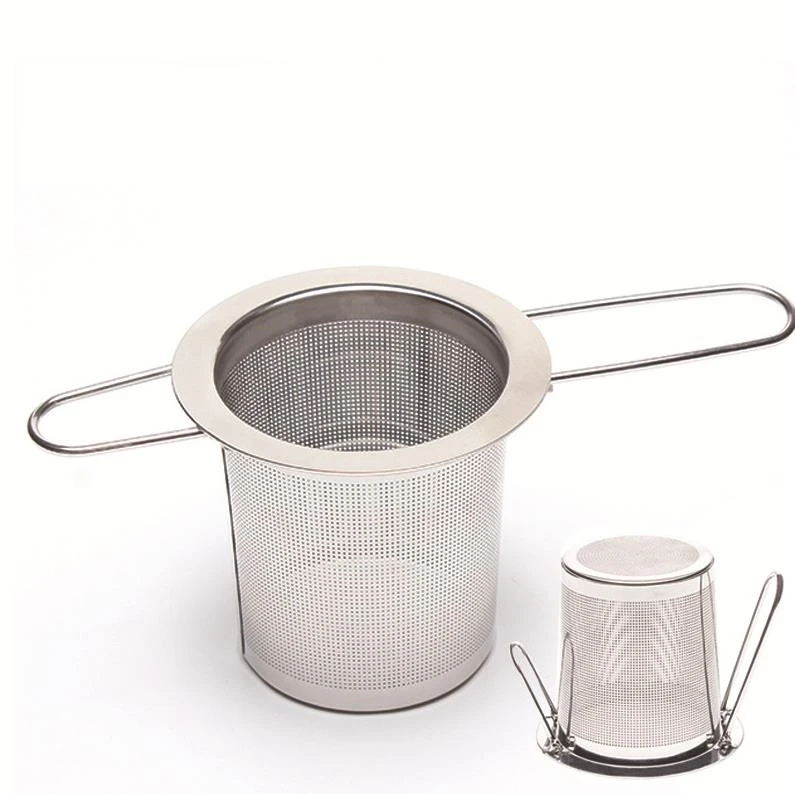 Stainless Steel Loose Leaf Tea Infuser Basket Folding Handle Filter Teapot Strainer with Lid ni168
Stainless Steel Loose Leaf Tea Infuser Basket Folding Handle Filter Teapot Strainer with Lid ni168