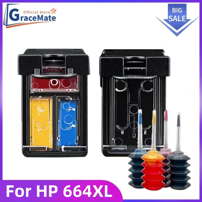 GraceMate 664XL Cartridge for HP Deskjet 1115 1118 2135 2138 3635 3636 3638 4535 Printer Replacement for HP 664 XL Ink Cartridge
GraceMate 664XL Cartridge for HP Deskjet 1115 1118 2135 2138 3635 3636 3638 4535 Printer Replacement for HP 664 XL Ink Cartridge