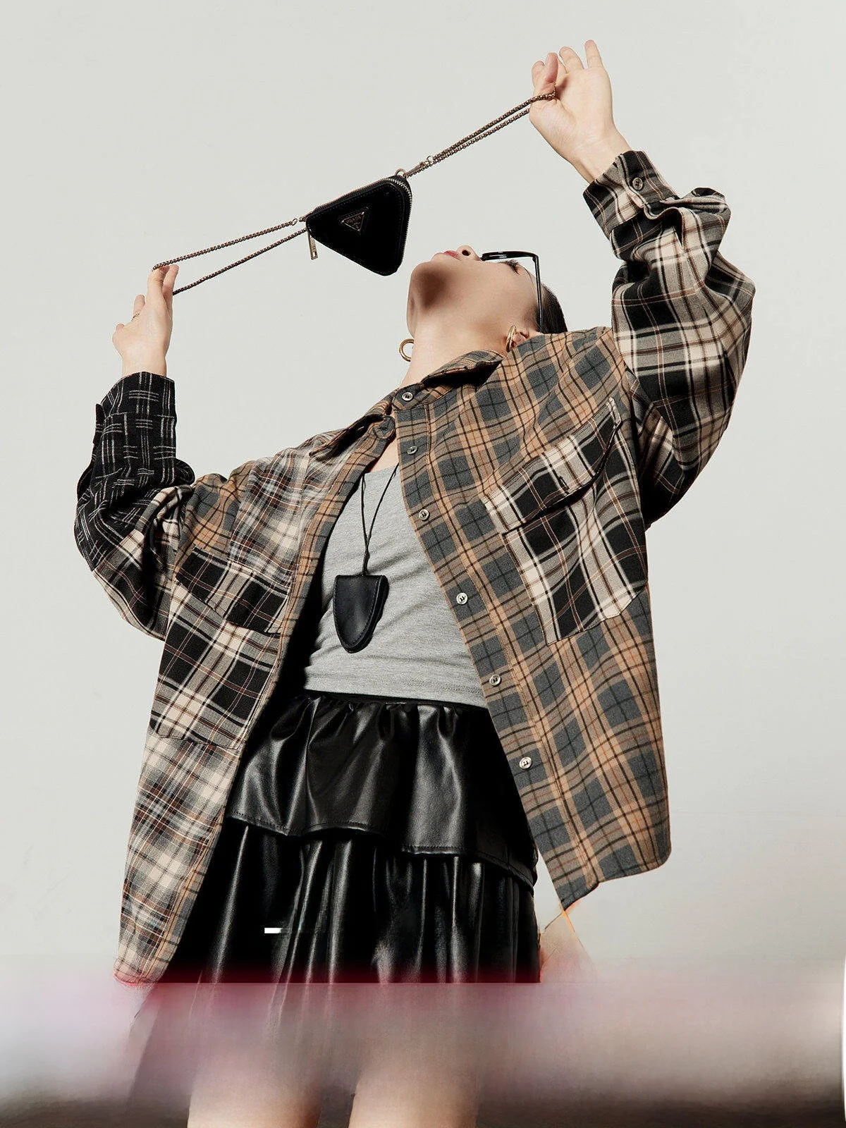 Loose Women's Plaid irt Brown id Pattern Casual irt Spring Autumn New Sle Irregular Splicing Breathable Long Sve
Loose Women's Plaid irt Brown id Pattern Casual irt Spring Autumn New Sle Irregular Splicing Breathable Long Sve