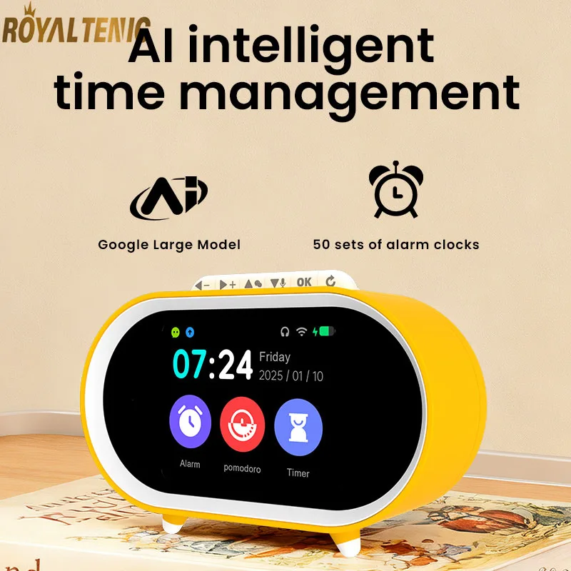 Intelligent Desktop Clock smart Conversation Memorandum Timer Play Music for Child Companionship AI Alarm Clock
Intelligent Desktop Clock smart Conversation Memorandum Timer Play Music for Child Companionship AI Alarm Clock
