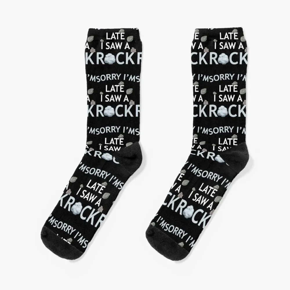 Geology Rockhound Sorry I'm Late I Saw a Rock Socks Crossfit hockey shoes Ladies Socks Men's
Geology Rockhound Sorry I'm Late I Saw a Rock Socks Crossfit hockey shoes Ladies Socks Men's