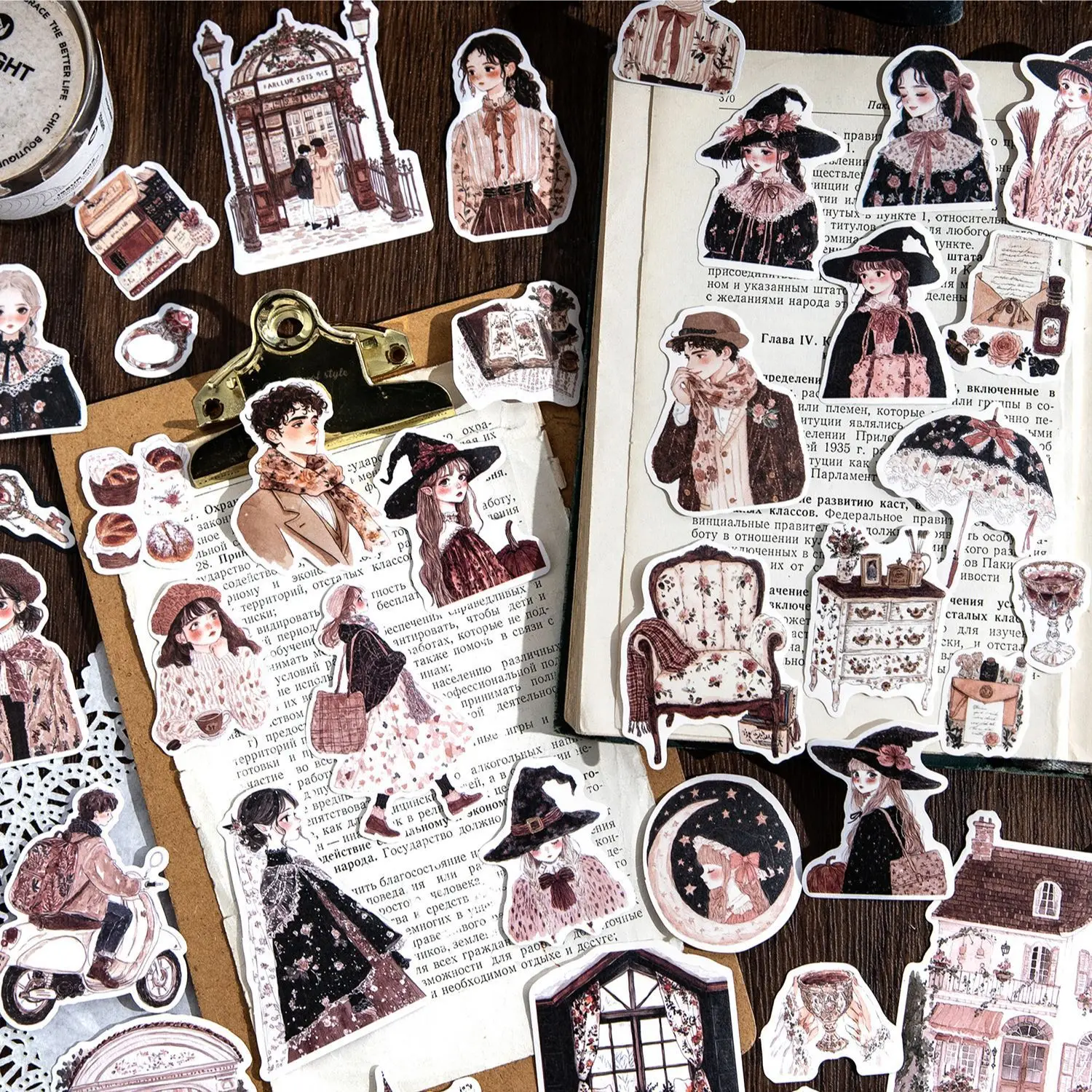 Girl's Comics Series Vintage Character Illustration Landscape Sticker Creative DIY Journal Material Collage Scrapbook Stationery
Girl's Comics Series Vintage Character Illustration Landscape Sticker Creative DIY Journal Material Collage Scrapbook Stationery