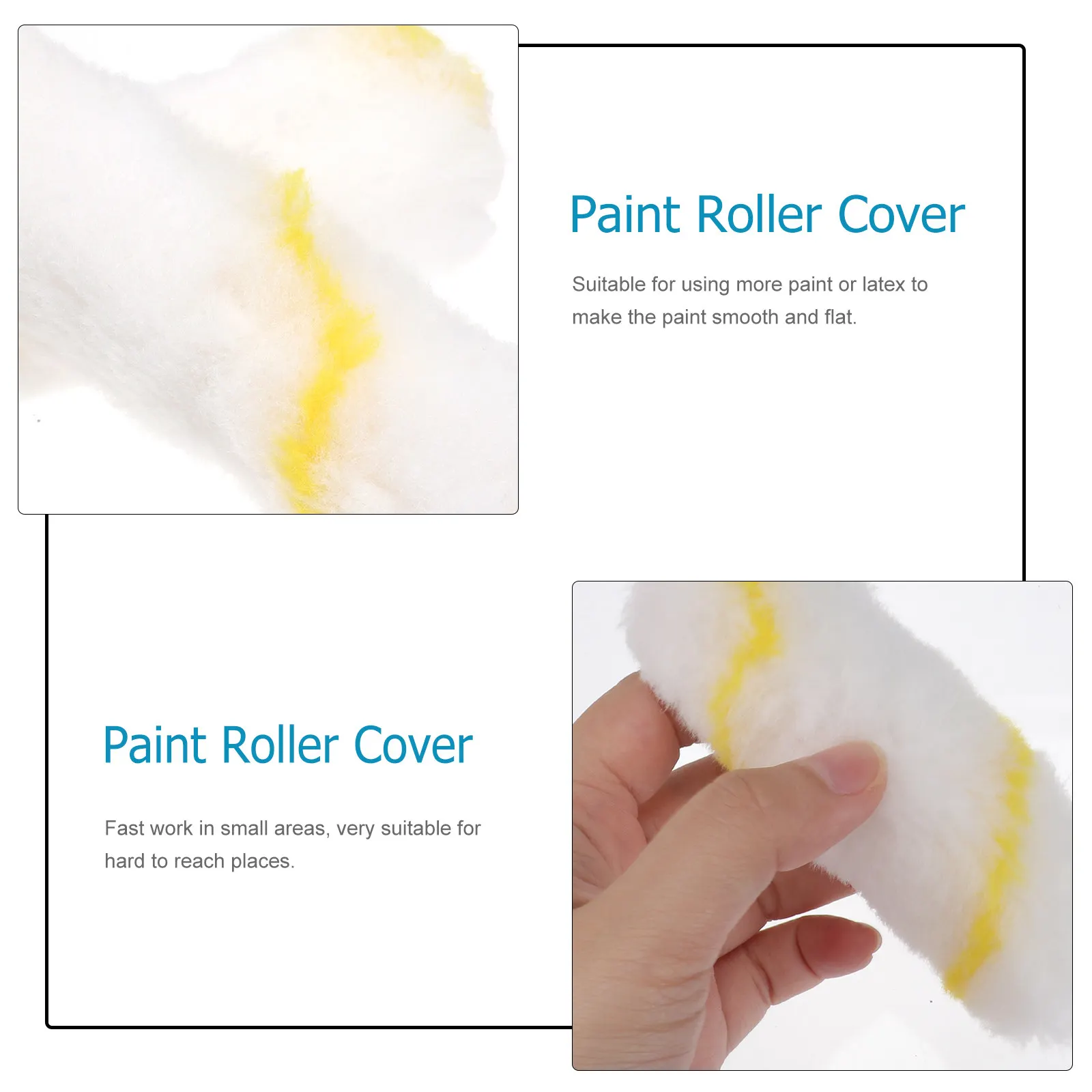 20 шт. чехлов для малярных валиков 4 дюйма, мини-валики для гладких поверхностей стен, быстрая работа в небольших зонах, высококачественный полиэстер
20 шт. чехлов для малярных валиков 4 дюйма, мини-валики для гладких поверхностей стен, быстрая работа в небольших зонах, высококачественный полиэстер