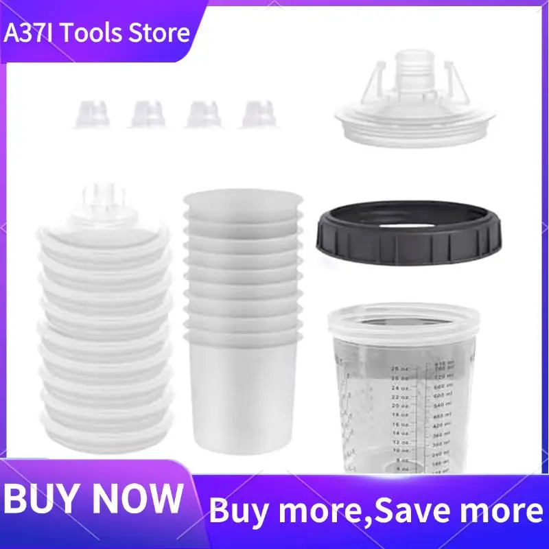 Hard Cup With Scale And Holder And Lid For Spray Gunfiltration System, 4 Cup Sealing Plugs
Hard Cup With Scale And Holder And Lid For Spray Gunfiltration System, 4 Cup Sealing Plugs