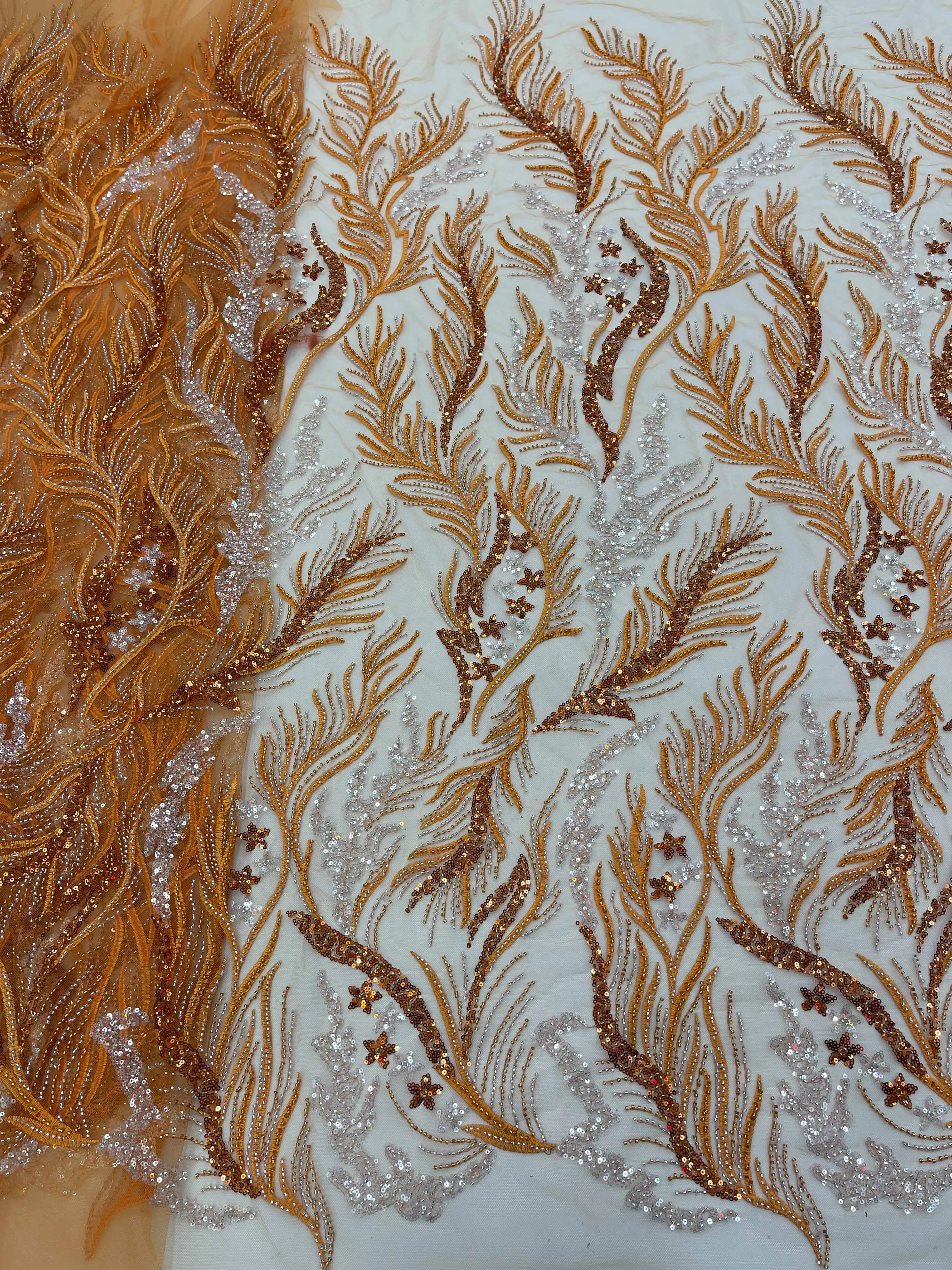 Luxury African White Sequins Beads Lace Fabric 2023 High Quality Nigerian Handmade Pearl Fabric For Bride Wedding Dress
Luxury African White Sequins Beads Lace Fabric 2023 High Quality Nigerian Handmade Pearl Fabric For Bride Wedding Dress