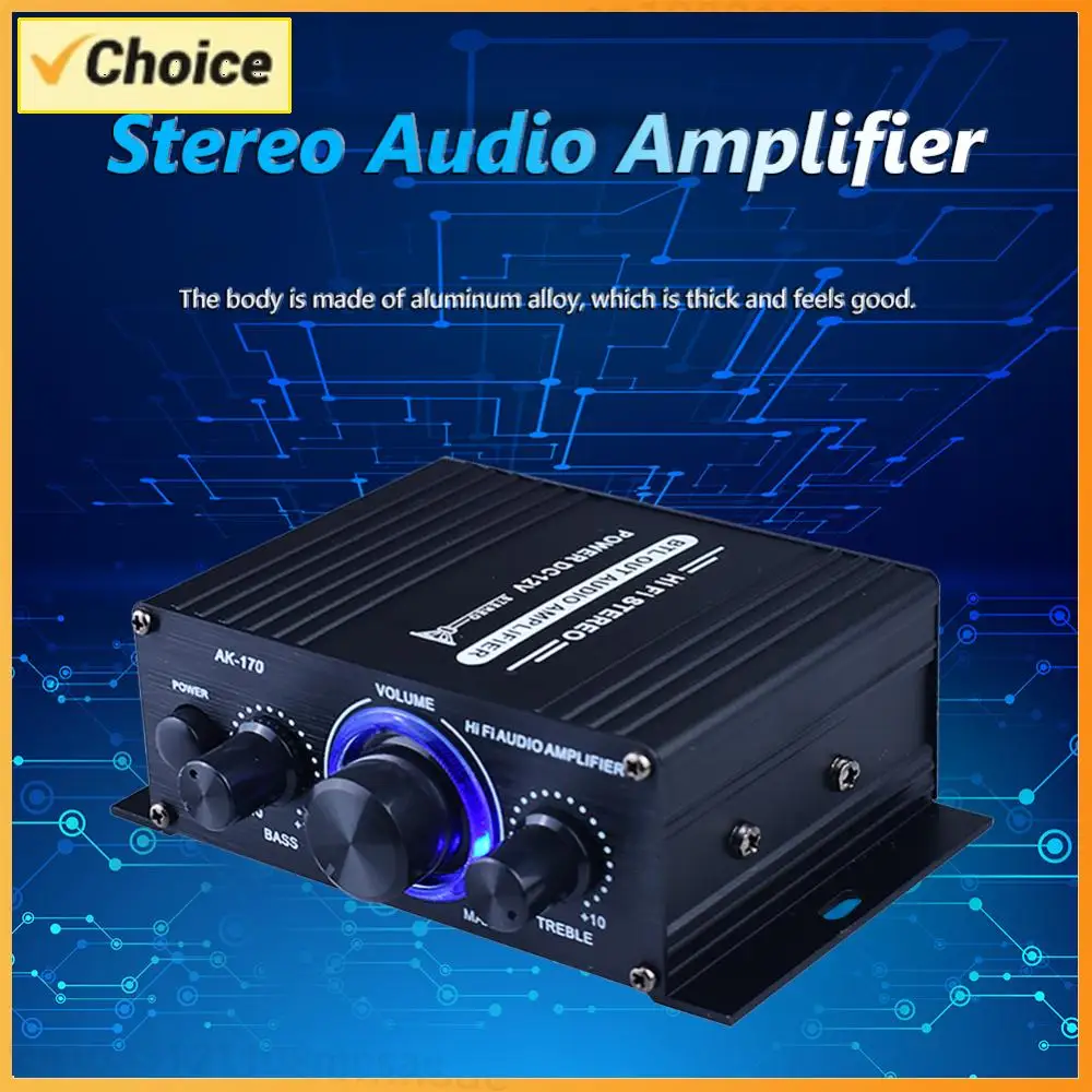 Bluetooth-compatible HiFi Audio Amplifier 200W+200W 2-CH Power Amp with RCA Input Power Amplifier with Blue LED Lights
Bluetooth-compatible HiFi Audio Amplifier 200W+200W 2-CH Power Amp with RCA Input Power Amplifier with Blue LED Lights
