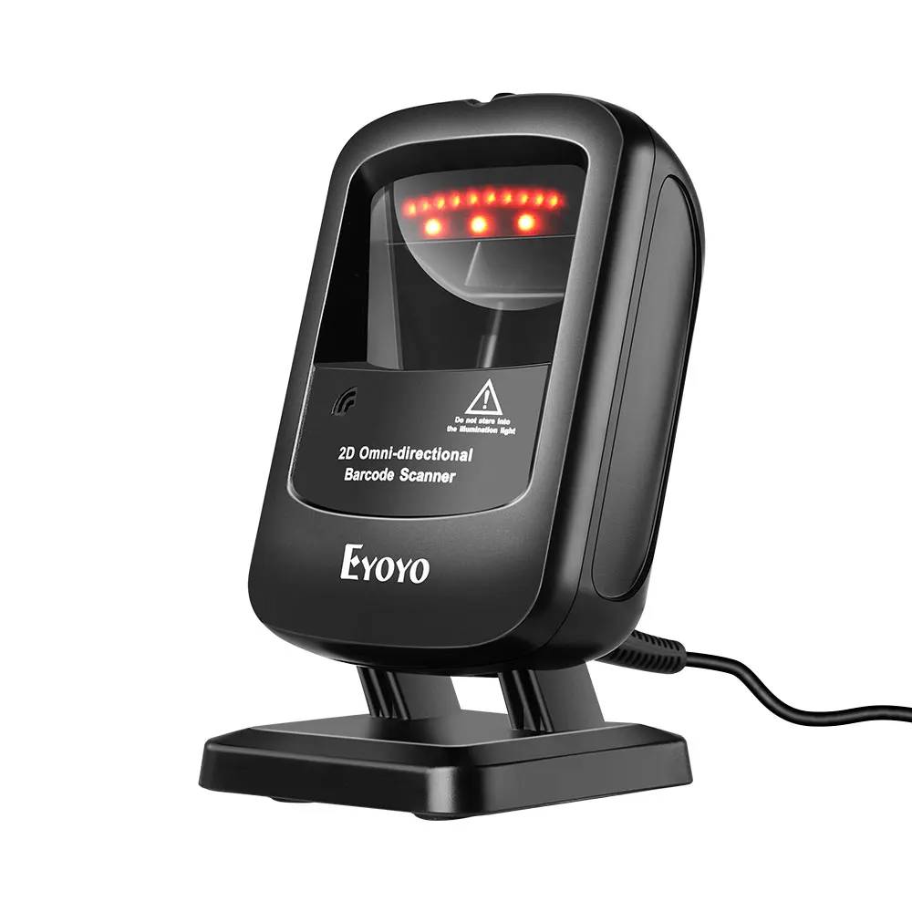 Eyoyo EY-2200 2D QR-сканер штрих-кода, всенаправленный настольный USB-сканер Plug & Play для розничной торговли/логистики/магазинов
Eyoyo EY-2200 2D QR-сканер штрих-кода, всенаправленный настольный USB-сканер Plug & Play для розничной торговли/логистики/магазинов