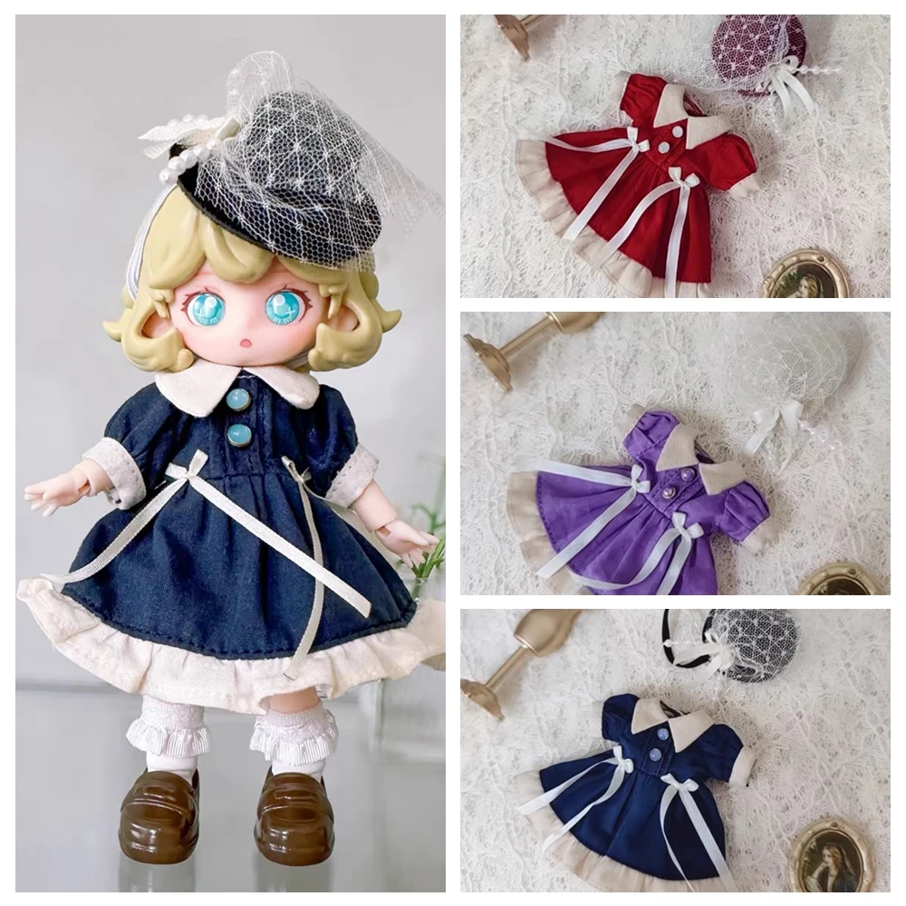Handmade Lace Collar Dresses For OB11 Dolls Short Sleeve Hat Outfits For 1/12 BJD Dolls Clothes DIY Obitsu11 Doll Accessories
Handmade Lace Collar Dresses For OB11 Dolls Short Sleeve Hat Outfits For 1/12 BJD Dolls Clothes DIY Obitsu11 Doll Accessories
