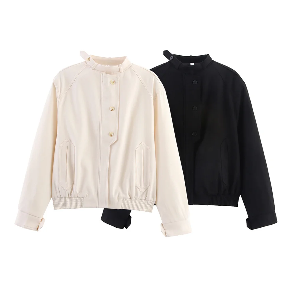 Новая осенне-зимняя женская одежда, однобортная свободная куртка с воротником-стойкой и длинными рукавами во французском стиле, верхняя куртка
Новая осенне-зимняя женская одежда, однобортная свободная куртка с воротником-стойкой и длинными рукавами во французском стиле, верхняя куртка