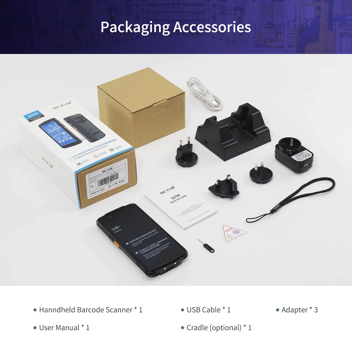 Hot Sale NETUM Q700 4G Rugged Wireless Handheld PDA 1D 2D Qr Barcode Scanner Inventory Mobile Data Terminal factory
Hot Sale NETUM Q700 4G Rugged Wireless Handheld PDA 1D 2D Qr Barcode Scanner Inventory Mobile Data Terminal factory